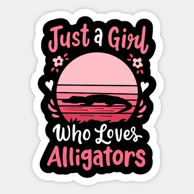 Alligator Crocodile Alligator Lover Retro Sticker by KAWAIITEE